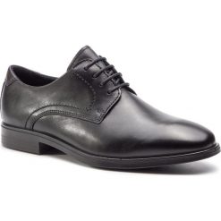 Półbuty ECCO - Melbourne 621634 Black/magnet. Czarne buty wizytowe męskie ecco, bez wzorów, ze skóry, klasyczne, bez zapięcia. W wyprzedaży za 369,00 zł.