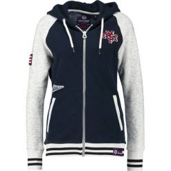 Bluzy damskie: Superdry COLLEGE PATCH ZIP HOOD Bluza rozpinana oatmeal/eclipse navy