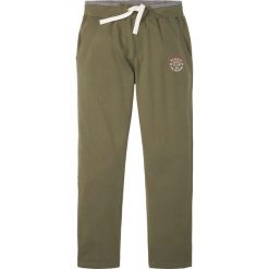 Spodnie sportowe bonprix ciemnooliwkowy. Zielone spodnie męskie bonprix, s, w paski, sportowe. Za 69,99 zł.