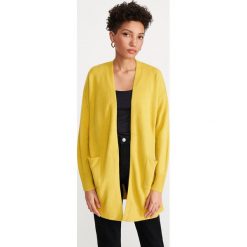 Kardigan - Zielony. Zielone swetry damskie Reserved, m, bez wzorów. Za 69,99 zł.