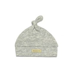 Juddlies Czapka Niemowlęca Light Grey Flec. Szare czapeczki niemowlęce marki Juddlies, bez wzorów. Za 23,38 zł.