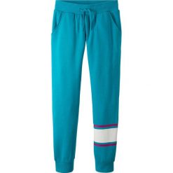 Spodnie dresowe bonprix ciemnoturkusowy. Niebieskie spodnie dziewczęce bonprix, bez wzorów, z dzianiny, sportowe. Za 24,99 zł.
