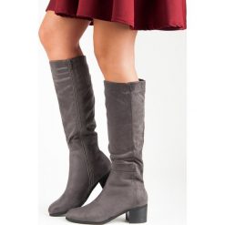 WYGODNE SZARE KOZAKI. Szare buty zimowe damskie Super Mode. Za 115,00 zł.