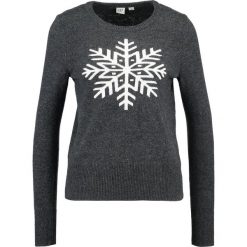Swetry klasyczne damskie: GAP CREW NECK SNOWFLAKE GO COZY Sweter charcoal grey