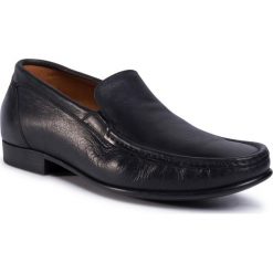 Półbuty GINO ROSSI - Romeo MWC774-M77-KB00-9900-0 99. Czarne buty wizytowe męskie Gino Rossi, bez wzorów, ze skóry, eleganckie, bez zapięcia. W wyprzedaży za 279,00 zł.