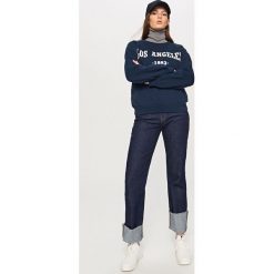 Bluza z nadrukiem - Granatowy. Niebieskie bluzy chłopięce rozpinane marki DOMYOS. Za 79,99 zł.
