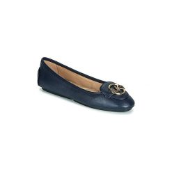Baleriny MICHAEL Michael Kors LILLIE MOC. Niebieskie baleriny damskie MICHAEL Michael Kors, bez wzorów, bez obcasa. W wyprzedaży za 423,20 zł.