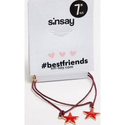 Bransoletki damskie na nogę: Bransoletki best friends dla przyjaciółek – Bordowy