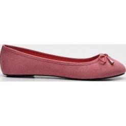Baleriny - Pomarańczowy. Pomarańczowe baleriny damskie Sinsay, bez wzorów, bez obcasa. Za 19,99 zł.