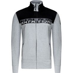 Bluza NAPAPIJRI BATIM FULL. Szare bluzy męskie Napapijri, m, z nadrukiem, ze stójką, bez rękawów, bez kaptura. W wyprzedaży za 450,00 zł.