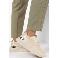 Beżowe Sneakersy Rhaecine. Brązowe sneakersy damskie Born2be. Za 109,99 zł.