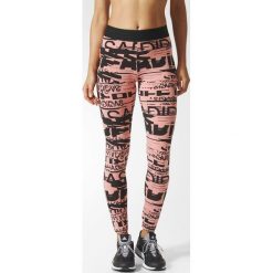Spodnie sportowe damskie: Adidas Spodnie damskie Sport ID Allover Print czarno-różowe r. XL (BP9276)