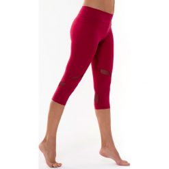 Legginsy sportowe w kolorze czerwonym. Czerwone legginsy sportowe damskie Liposlim, l, z tkaniny. W wyprzedaży za 107,95 zł.