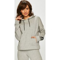 Reebok - Bluza. Szare bluzy damskie Reebok, s, bez wzorów, z bawełny, bez rękawów, z kapturem. W wyprzedaży za 139,90 zł.