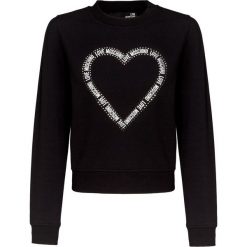 Bluza LOVE MOSCHINO Czarny. Czarne bluzy damskie marki Love Moschino, z dzianiny. Za 497,00 zł.