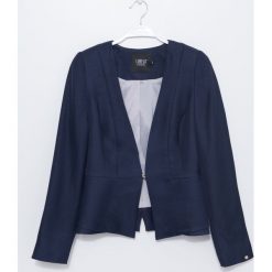 Marynarka. Niebieskie marynarki damskie marki Simple, z haftami. Za 379,90 zł.