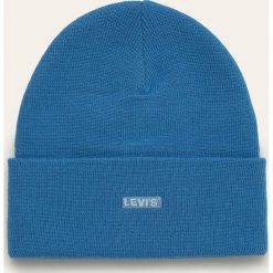 Levi's - Czapka. Niebieskie czapki męskie Levi's®, bez wzorów, z dzianiny. W wyprzedaży za 69,90 zł.