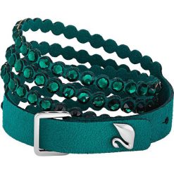 Swarovski - Bransoletka Swapower. Zielone bransoletki damskie Swarovski, z materiału, z kryształem. W wyprzedaży za 179,90 zł.
