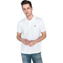 Levi's Polo Koszulka Biały. Białe podkoszulki męskie Levi's®, s, bez wzorów, z bawełny, polo, bez rękawów. Za 223,95 zł.