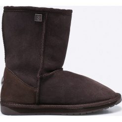 Emu Australia - Botki Platinum Stinger Lo. Czarne botki damskie na obcasie EMU Australia, z materiału, z okrągłym noskiem. Za 799,90 zł.