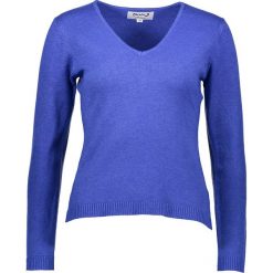 Sweter w kolorze niebieskim. Niebieskie swetry damskie Cachemire Closet, xl, bez wzorów, z wełny, bez rękawów, bez kaptura. W wyprzedaży za 154,95 zł.