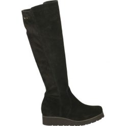 Kozaki - 2030 KRE NERO. Brązowe buty zimowe damskie marki Venezia, ze skóry. Za 279,00 zł.