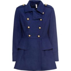 Krótki płaszcz w militarnym stylu bonprix kobaltowy. Niebieskie płaszcze damskie bonprix, moro, militarne, krótkie. Za 269,99 zł.