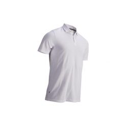 Koszulka polo do golfa męska. Czerwone koszulki męskie INESIS, xl, bez wzorów, z bawełny, z krótkim rękawem. Za 29,99 zł.