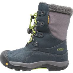 Keen BASIN WP Śniegowce midnight navy/macaw. Niebieskie kozaki dziewczęce Keen, ze skóry. W wyprzedaży za 284,25 zł.