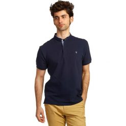 Koszulka polo w kolorze granatowym. Niebieskie koszulki męskie The Time of Bocha, m, bez wzorów, polo, bez rękawów. W wyprzedaży za 89,95 zł.