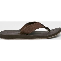 Jack & Jones - Japonki. Pomarańczowe kapcie męskie Jack & Jones, ze skóry. Za 129,90 zł.