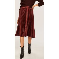 Scotch & Soda - Spódnica. Brązowe spódniczki damskie Scotch & Soda, s, bez wzorów, z poliesteru, midi, rozkloszowane. W wyprzedaży za 329,90 zł.