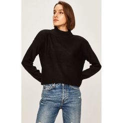 Answear - Sweter. Czarne swetry damskie ANSWEAR, s, bez wzorów, z dzianiny, bez rękawów, bez kaptura. W wyprzedaży za 49,90 zł.