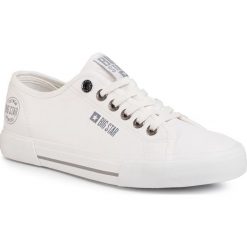 Tenisówki BIG STAR - FF174054 White. Białe półbuty męskie BIG STAR, na co dzień, bez wzorów, z gumy, retro, bez zapięcia. Za 129,00 zł.