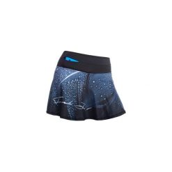 SPÓDNICZKA Z SHORTAMI BLACK FEATHER. Czarne spódniczki damskie Feelj!, na co dzień, s, bez wzorów, z dzianiny, sportowe, sportowe. Za 199,00 zł.