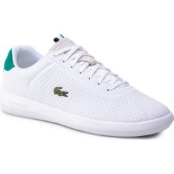 Sneakersy LACOSTE - Avance 119 1 Sma 7-37SMA0005082 Wht/Grn. Białe sneakersy męskie marki Lacoste, na co dzień, bez wzorów, z tworzywa sztucznego, bez zapięcia. Za 399,99 zł.