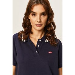 Levi's - T-shirt. Niebieskie bluzki damskie Levi's®, s, bez wzorów, z bawełny, casualowe, bez kołnierzyka. Za 189,90 zł.