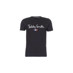 T-shirty z krótkim rękawem Teddy Smith TEVEN. Niebieskie t-shirty męskie marki Teddy Smith, s, bez wzorów, bez kołnierzyka, krótkie. Za 89,00 zł.
