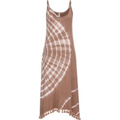 Sukienki: Sukienka bonprix szarobrązowy batikowy