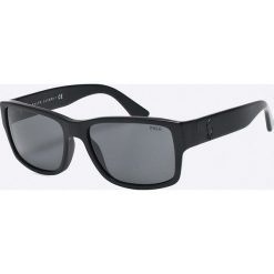 Polo Ralph Lauren - Okulary. Czarne okulary przeciwsłoneczne damskie marki Polo Ralph Lauren, prostokątne. W wyprzedaży za 439,90 zł.
