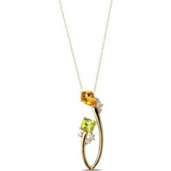 Naszyjniki damskie: Unikalny Naszyjnik – złoto żółte 750, Brylant 0,18ct…