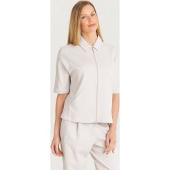 BLUZA GORIZIA Max Mara Leisure. Czerwone bluzy damskie Max Mara Leisure, s, z aplikacjami, z materiału, bez rękawów, bez kaptura. Za 580,30 zł.