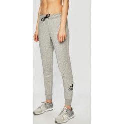 Adidas Performance - Spodnie. Szare spodnie damskie adidas Performance, s, bez wzorów, z bawełny. W wyprzedaży za 169,90 zł.