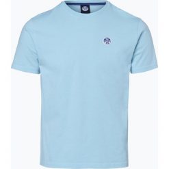 North Sails - T-shirt męski, niebieski. Niebieskie t-shirty męskie marki North Sails, l, z aplikacjami, z bawełny. Za 149,95 zł.