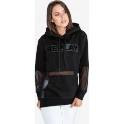 Replay Bluza Czarny. Czarne bluzy damskie Replay, xs, bez wzorów, z bawełny, bez rękawów, bez kaptura. Za 774,95 zł.