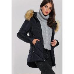 Granatowa Kurtka Watsons. Niebieskie kurtki damskie Renee, na zimę, s, bez wzorów, eleganckie, z kapturem. Za 199,99 zł.