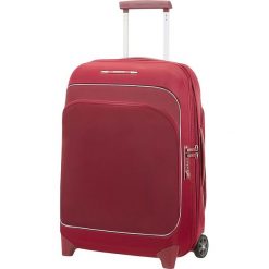 Walizka "Upright" w kolorze czerwonym - 40x 55 x 20 cm. Czerwone walizki Samsonite, bez wzorów, z materiału. W wyprzedaży za 386,95 zł.