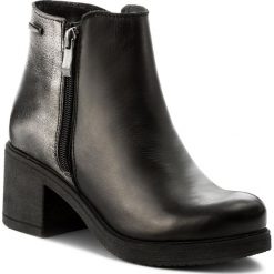 Buty zimowe damskie: Botki POLLONUS – 5-0875-004 Czarny/Ferro