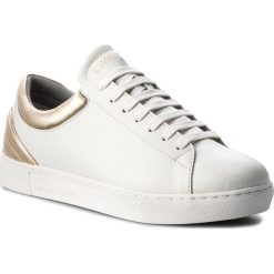 Sneakersy EMPORIO ARMANI - X3X043 XL482 P461 Opt.White/Gold. Białe półbuty damskie marki Emporio Armani, ze skóry ekologicznej. W wyprzedaży za 429,00 zł.