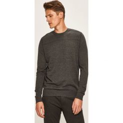 Selected - Sweter. Szare swetry męskie Selected, s, bez wzorów, z bawełny, z okrągłym kołnierzem, bez kaptura. W wyprzedaży za 129,90 zł.